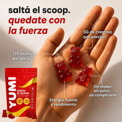 Yumi - Gomitas de Creatina 4 AL DIA